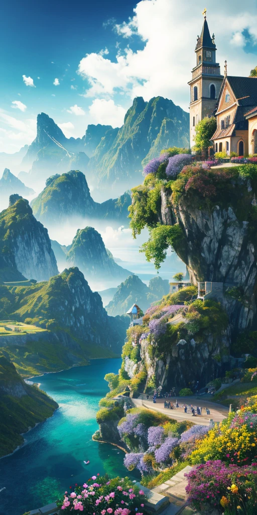 Hilltop Villa Below is the sea