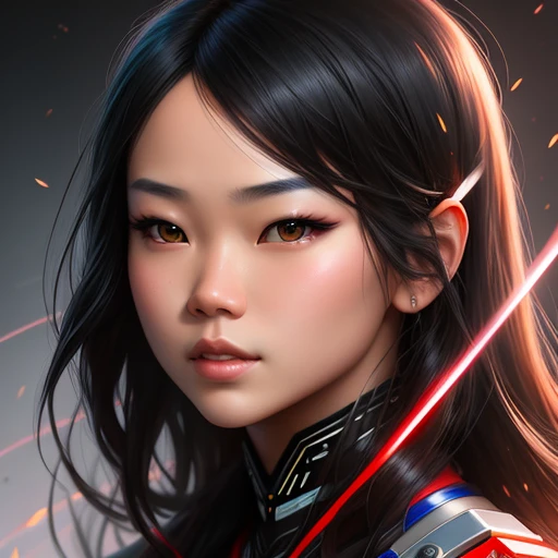 Witness Ross Tran's talent as he creates a hyper-realistic digital portrait of a human figure in incredible detail, capturing the essence of personality and emotions in every brush stroke