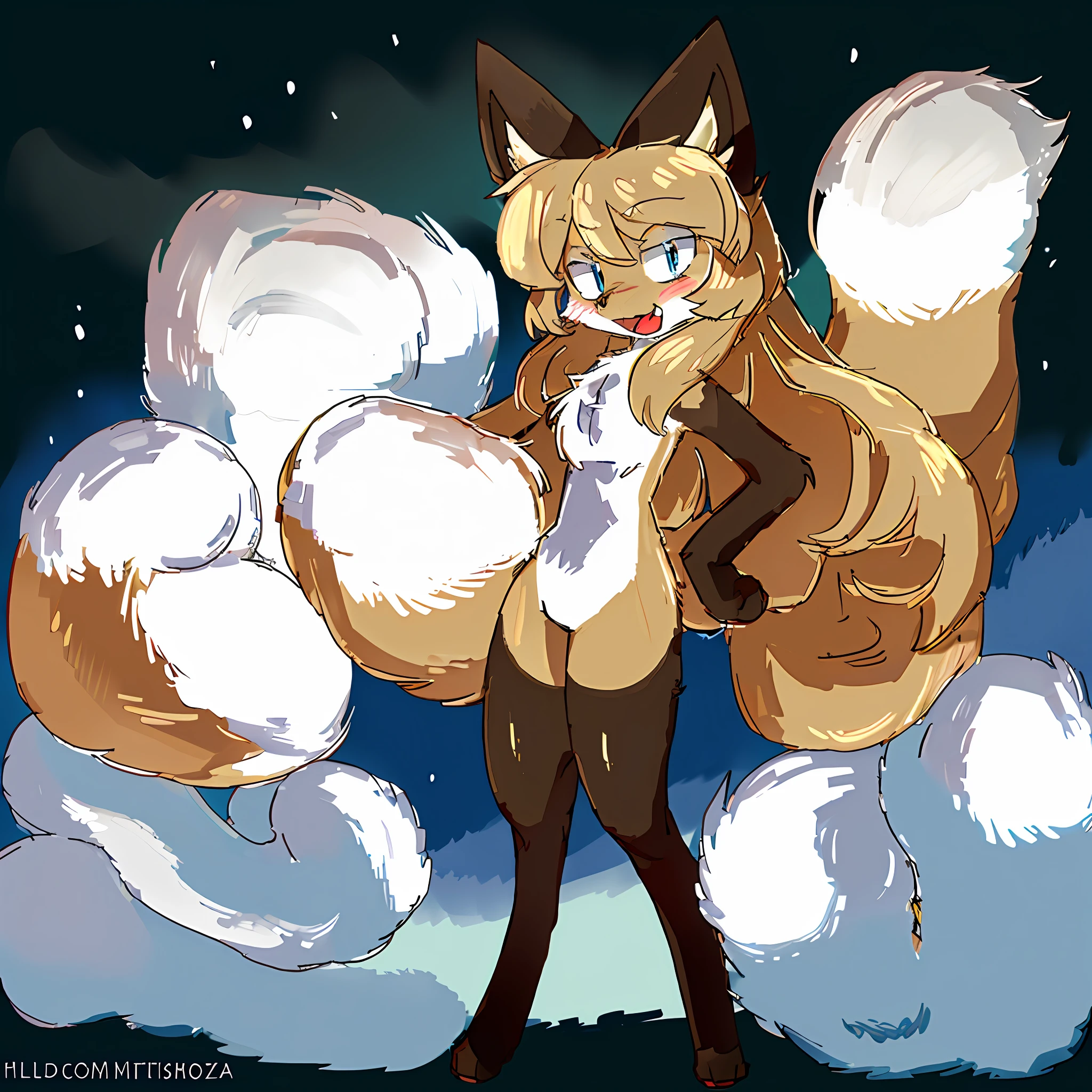 uploaded on e621, by Slugbox, by stemingbunbun, by cheezayballz, by Dagasi, by yourdigimongirl, by healingpit, solo female (Fox, snow fox, snow, white snow, fluffy, thighs, green eyes, cute, big eyes, fluffy ears, fur, detailed fur, fluffy chest, chest fluff, fluffy ears, fluffy tail, (full body:1.6), fox paws, paws, soft fur, 1 tail, big tail, kitsune, quadripled), detailed lighting, shading, cinematic lightning, (realisitc proportions, feral proportions, animal proportions, small, ), feral, pet, household pet, shaded, masterpiece, detailed ambient light, detailed background, backlighting, crepuscular ray, fur light reflection, (alaska, in alaska, northern light, winter, cold), lying, playful, masterpiece, natural light, smug, face close to viewer, soft colors, illustration, high quality, happy, :P, open mouth