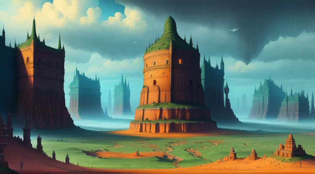 fantasy landscape, surrealism,