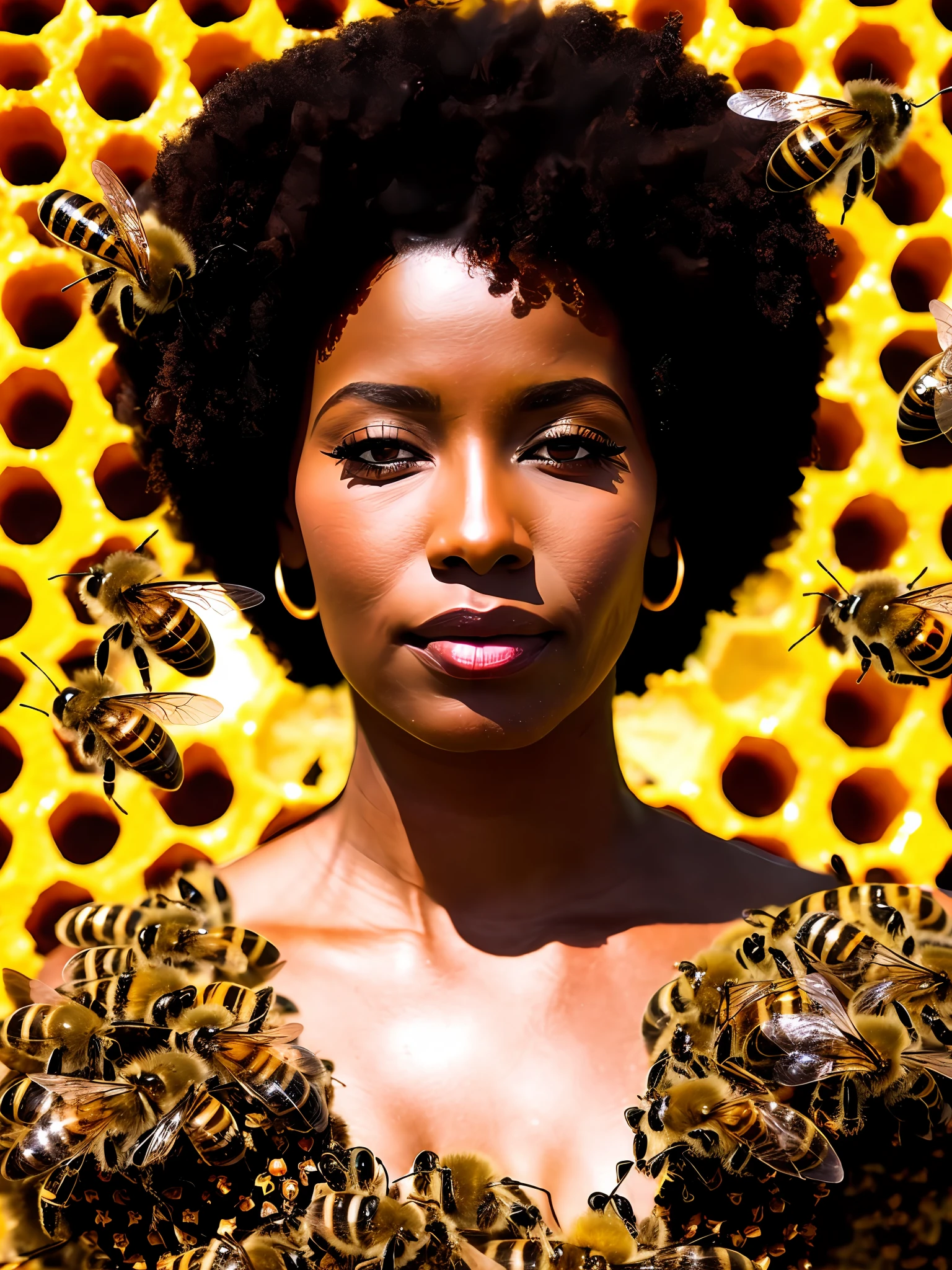 Black Woman Goddess of Bees