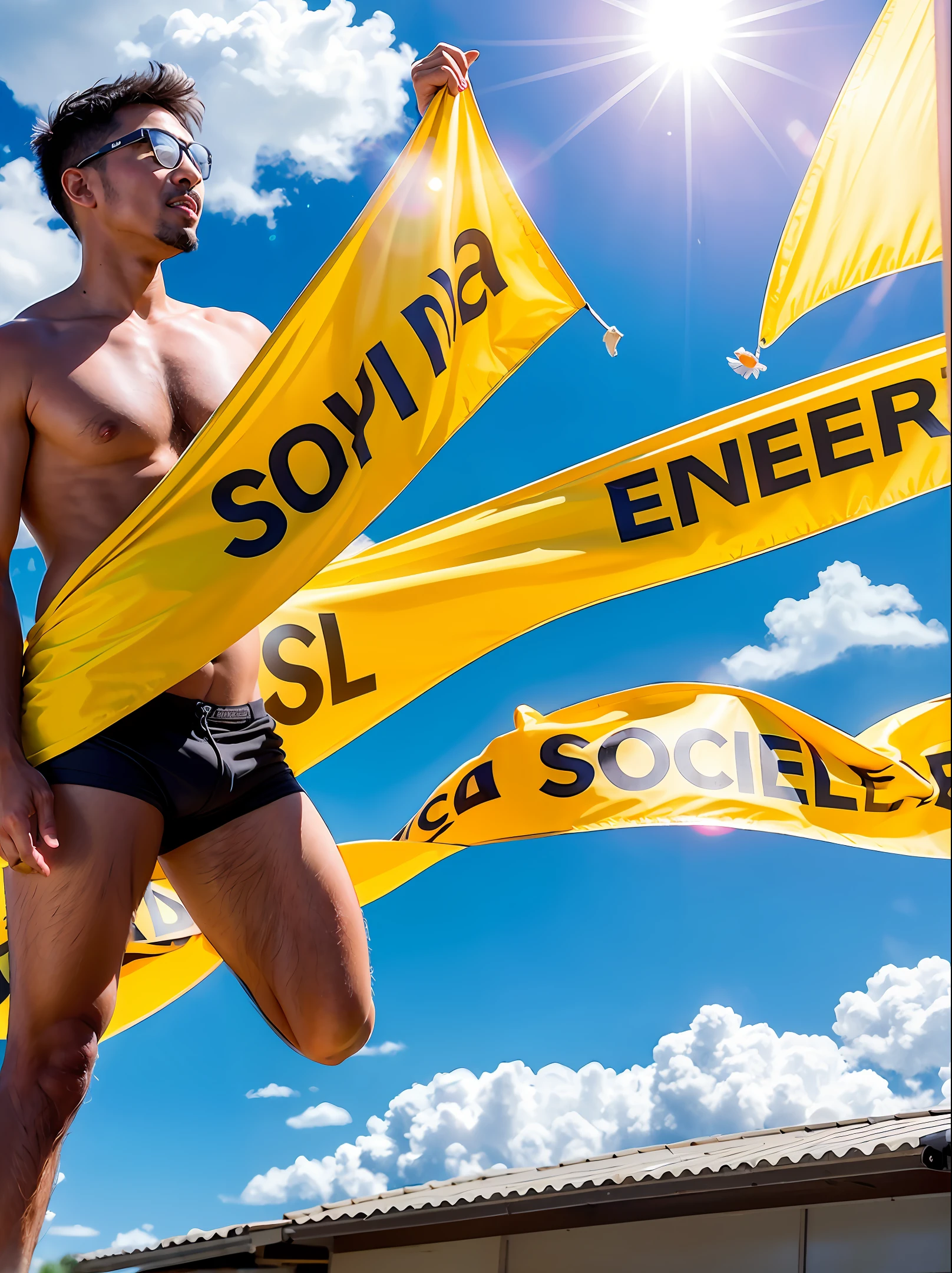 Banner for social solar energy