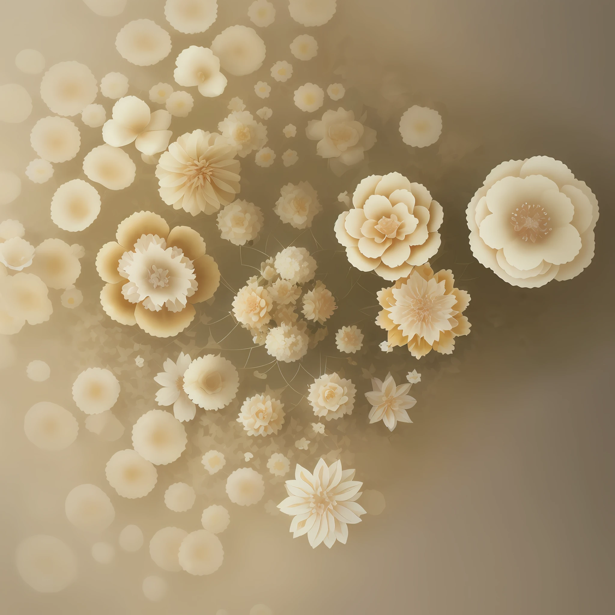 "Impeccable quality, the most detailed in 8k, the flower petals on a cream background uniquely captured the delicacy of nature, soft lighting and shadows highlight the soft tone of the scenery, the vague scene takes the imagination to a quiet and relaxing place, perfect to enjoy the beauty of generative AI."