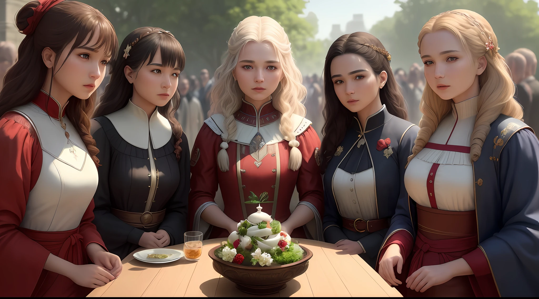 It creates an image of a society of people disrespecting others being selfish, high quality images, Ultra realistic details.
