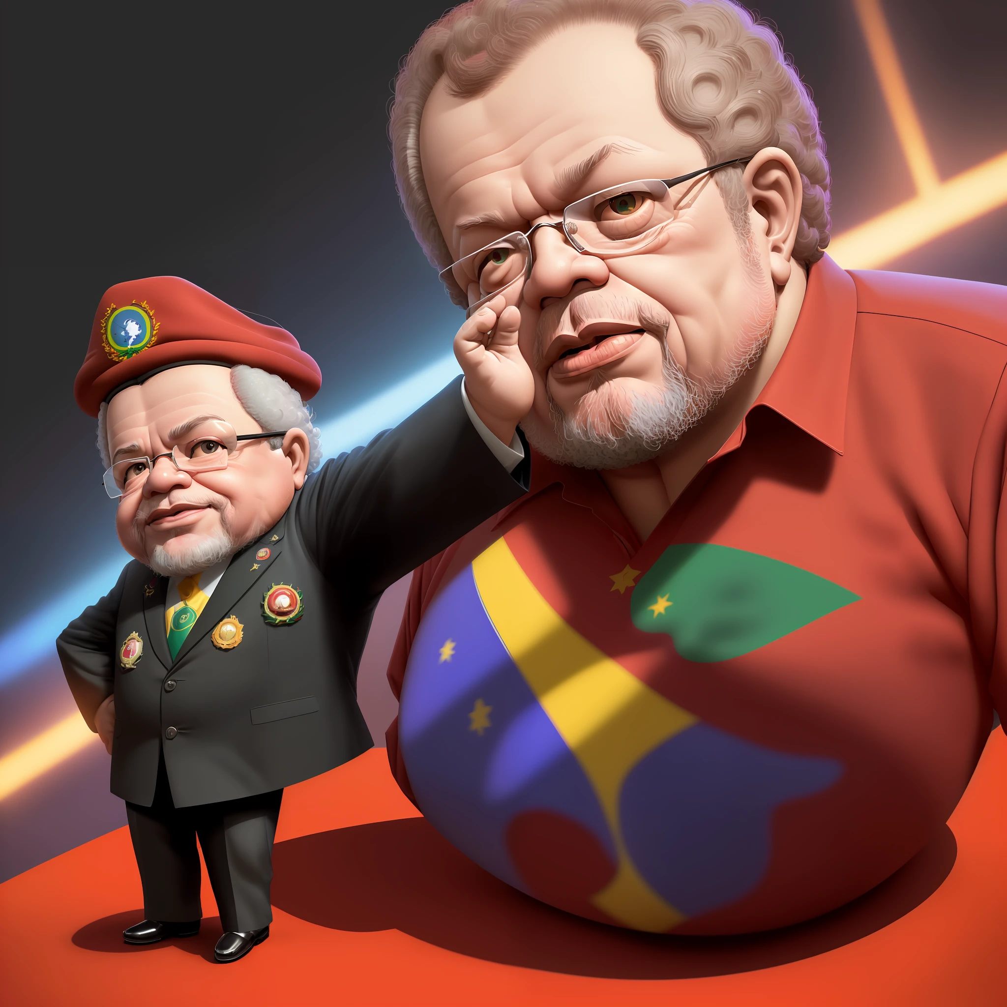 cbzbb, president((luiz inacio lula da silva - president of brazil)), character, cute, small, cute, deviant art, trending artstation, digital art, detailed, beautiful, realistic, humanoid, character, tiny, cinematic show, cinematic lights, luiz inacio lula da silva - president of brazil,