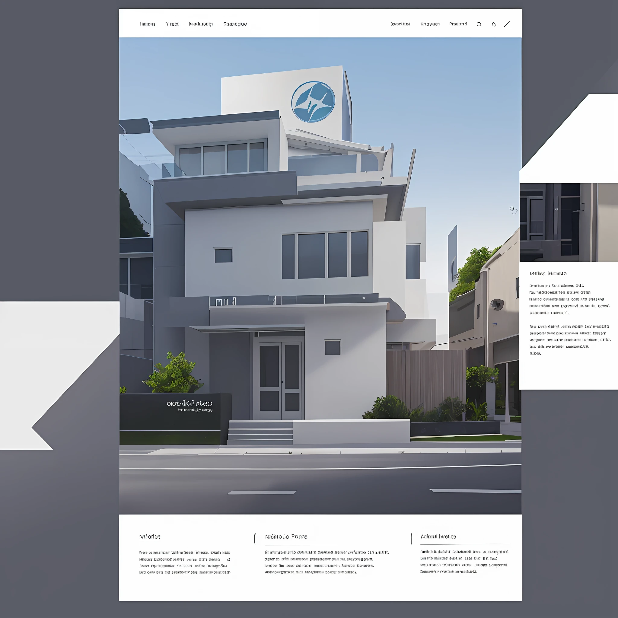 A screenshot of a portfolio website page, clean minimalist design, modern design, with post area, with projects view, full page, detailed screenshot, unused design, simple 2D flat design, client, digital screenshot, beautiful image, correct details, avatar for website, looks realistic