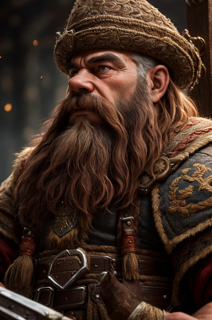 (extremely detailed 8k wallpaper), a medium shot photo of a War Dwarf, intricate, high detail, dramatic