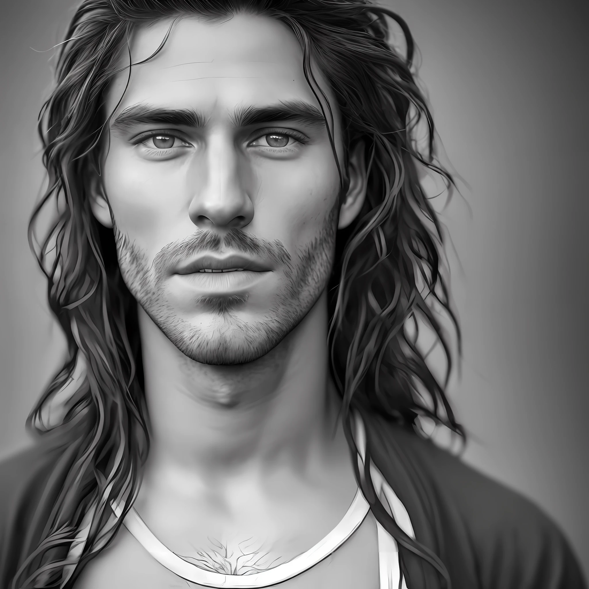 a photorealistic portrait of a stunningly beautiful tanned argentinian man without make-up, extremely detailed light blue eyes, detailed symmetric realistic face, extremely detailed natural texture, peach fuzz, windy long hair, masterpiece, absurdres, award winning photo by lee jeffries, nikon d850 film stock photograph, kodak portra 400 camera f1.6 lens, extremely detailed, amazing, fine detail, rich colors, hyper realistic lifelike texture, dramatic lighting, unrealengine, trending on artstation, cinestill 800 tungsten, looking at the viewer, photo realistic, RAW photo, TanvirTamim, high quality, highres, sharp focus, extremely detailed, cinematic lighting, 8k uhd,-imagine-