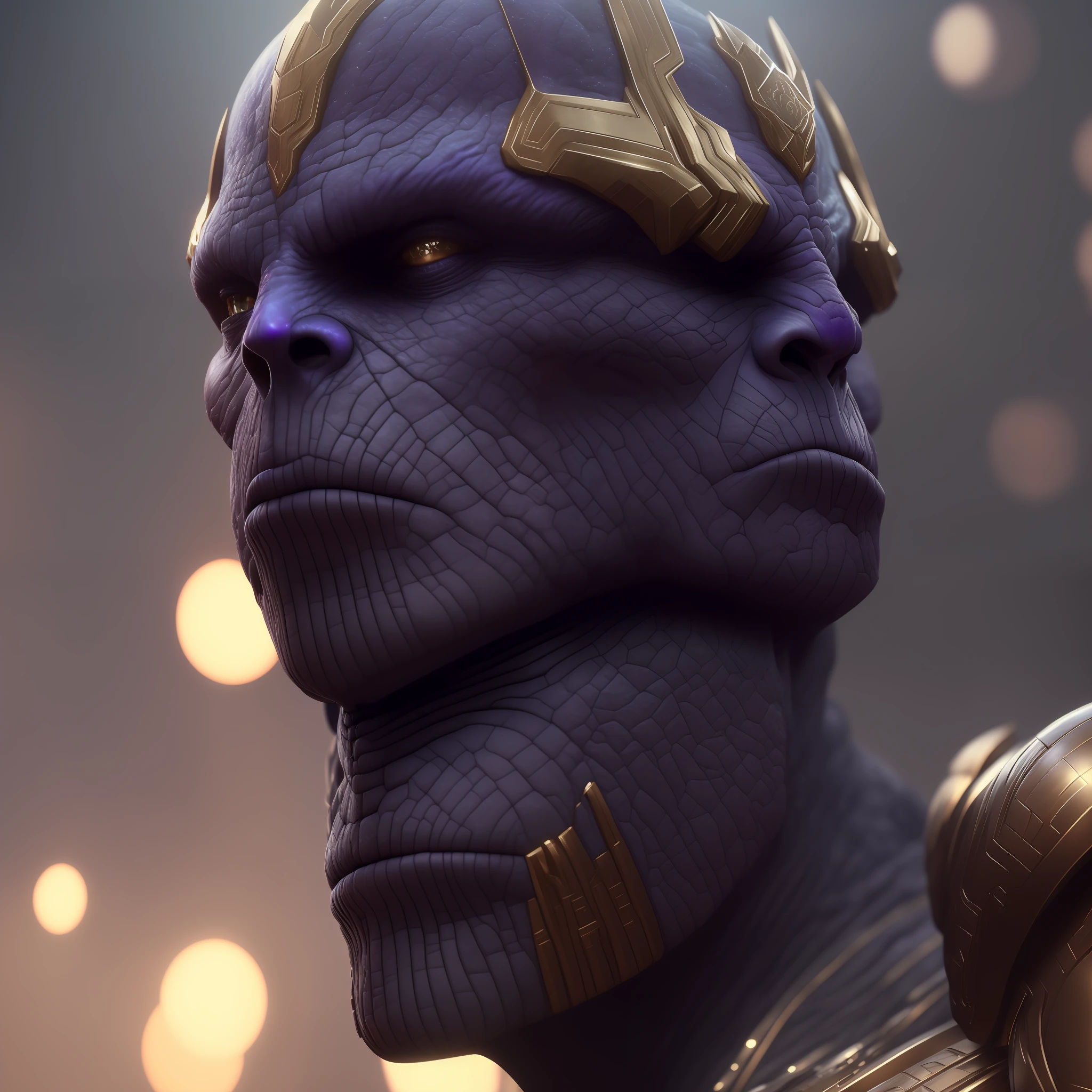 realistic portrait of thanos mix pdalns , 4k, high detailed, cinematic
