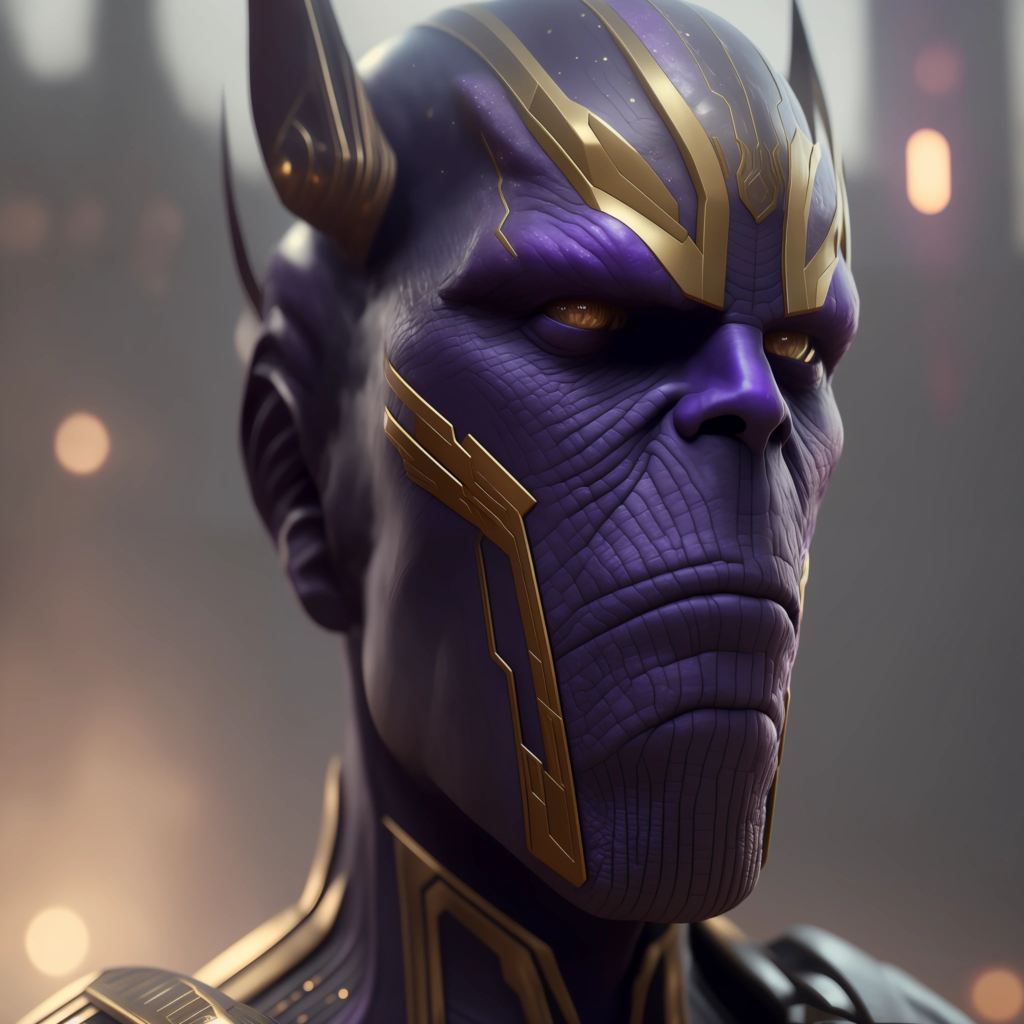 realistic portrait of thanos mix pdalns , 4k, high detailed, cinematic