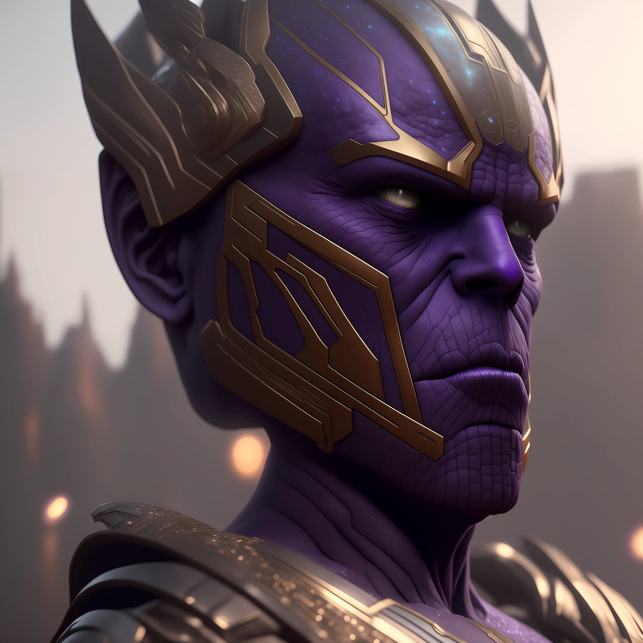 realistic portrait of thanos mix pdalns , 4k, high detailed, cinematic
