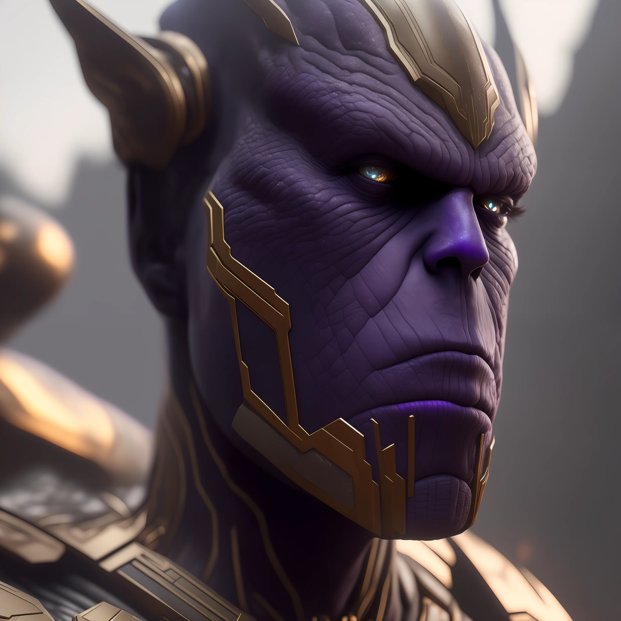realistic portrait of thanos mix pdalns , 4k, high detailed, cinematic
