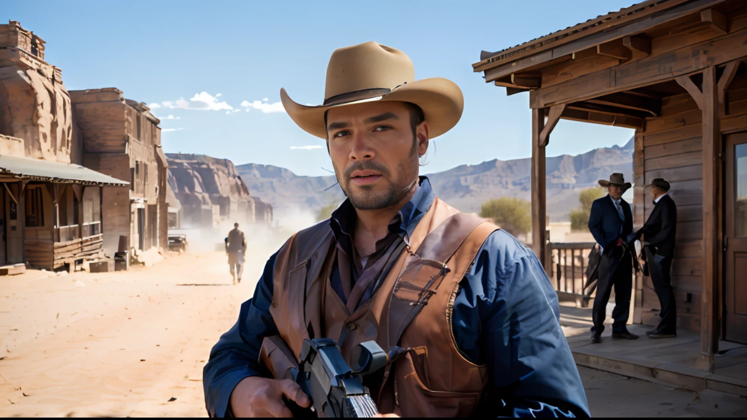 Man in a suit Western