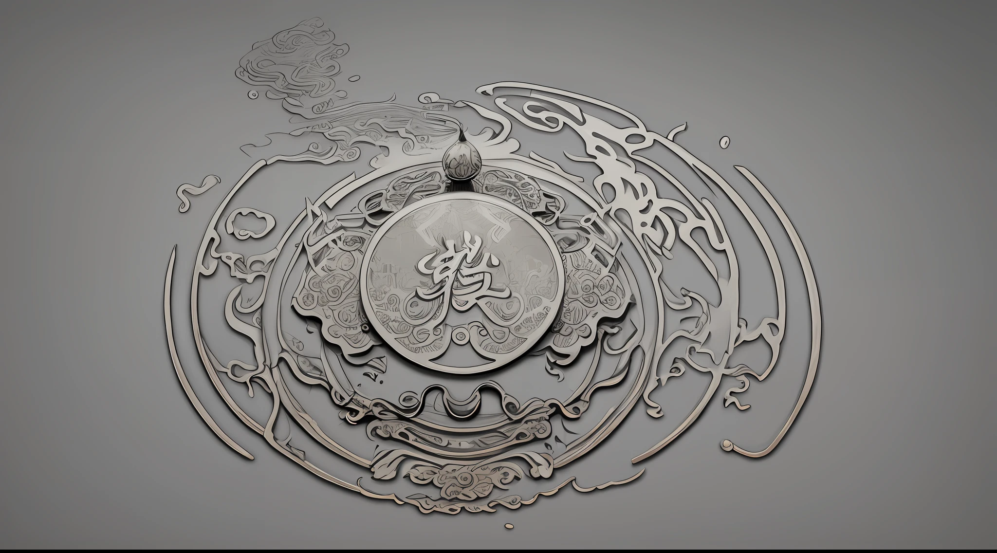 Make LOGO, handmade traditional incense industry, incense burner, smoke, Chinese style, art nouveau, ink, smooth, monochrome, flowing, delicate, high-end sense, simple lines, 8k, no shadow, no repetition