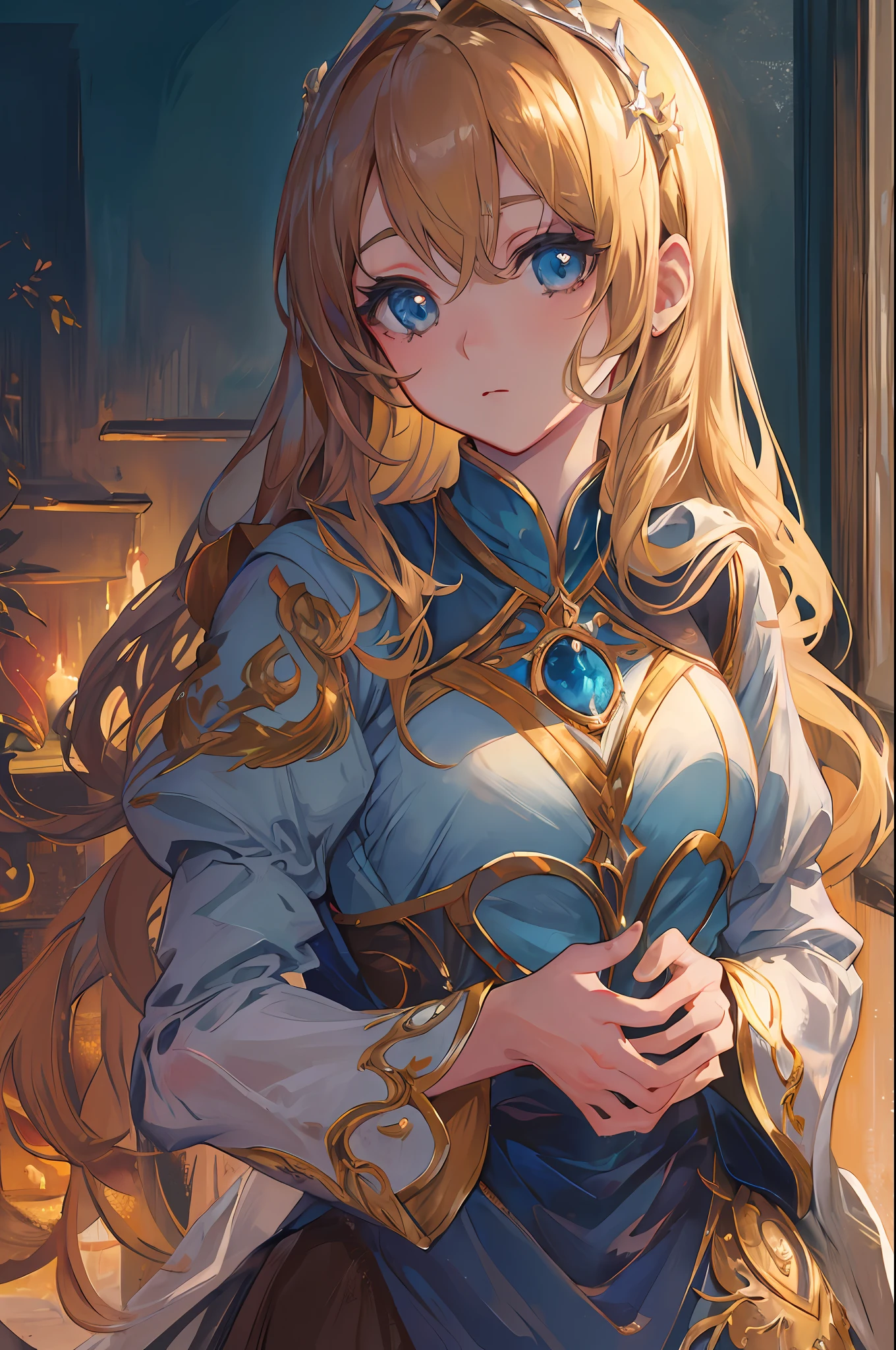 ((Best Quality: 1.5)), ((Masterpiece: 1.2)), ((Realistic Cartoon: 1.3)), ((Perfect Character: 1.5)): a stunning and realistic cartoon portrait of an adorable and cute anime girl with ultra HD detail, expertly lit with cinematic lighting. Every feature, from her detailed face and hair to the sparkle in her hyper-detailed eyes, is meticulously rendered with exquisite attention to detail. The dynamic lighting, finely detailed light effects, and detailed hair make for an artwork that's truly a masterpiece. Eye level, scenic, (masterpiece: 1.2)