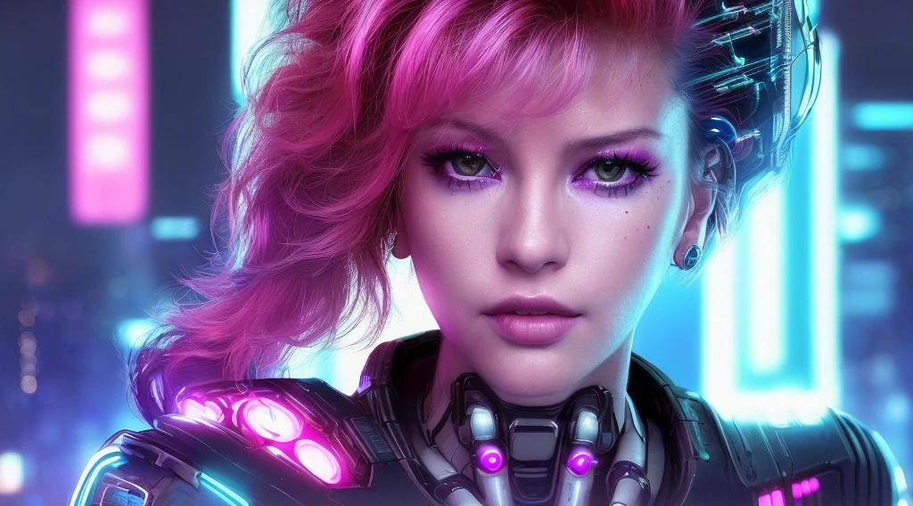 closeup portrait of beautiful (80s cyberpunk:1.3) woman (ErinNobodySD15) lips pressed (serious:1.2) look (bright side light rim light:1.2) deep dark shadows dramatic camera angle high contrast color grading (masterpiece:1.2) (photorealistic:1.2) (bokeh:1.2) (best quality) (detailed skin:1.3) (intricate details) (8k) (HDR) (cinematic lighting) (sharp focus) (80sDarkFantasySD15b:1.2)