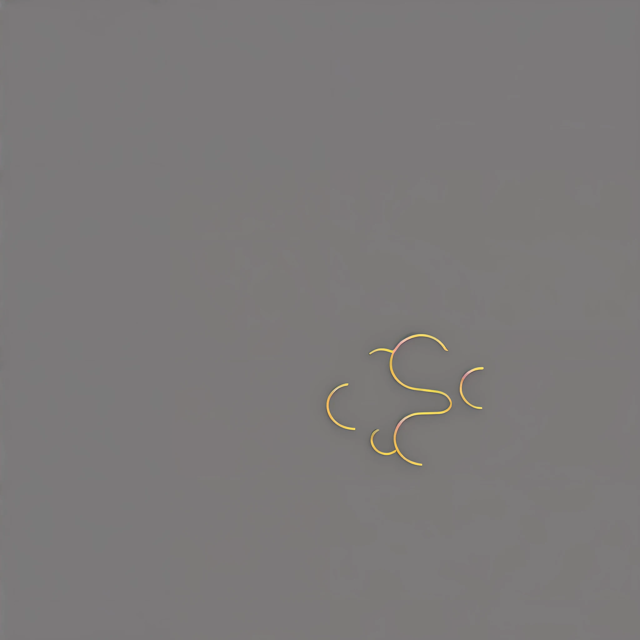 Delicate graphic logo, minimalist lines, smooth curves