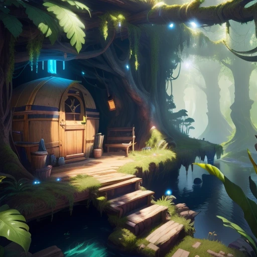 Game-style adventure visuals
