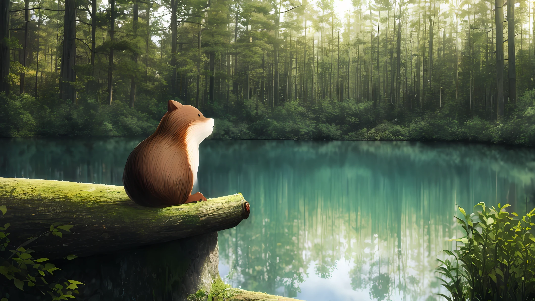 Beaver at the forest