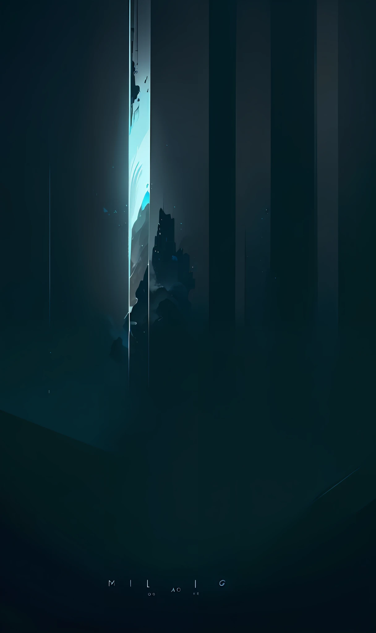 Movie poster, simple colors, cool tones, dark nights, disappear as title, suspense, style ethereal abstraction, (illustration: 1.0), epic composition, HD details, masterpiece, best quality, (very detailed CG unified 8k wallpaper) --v 6