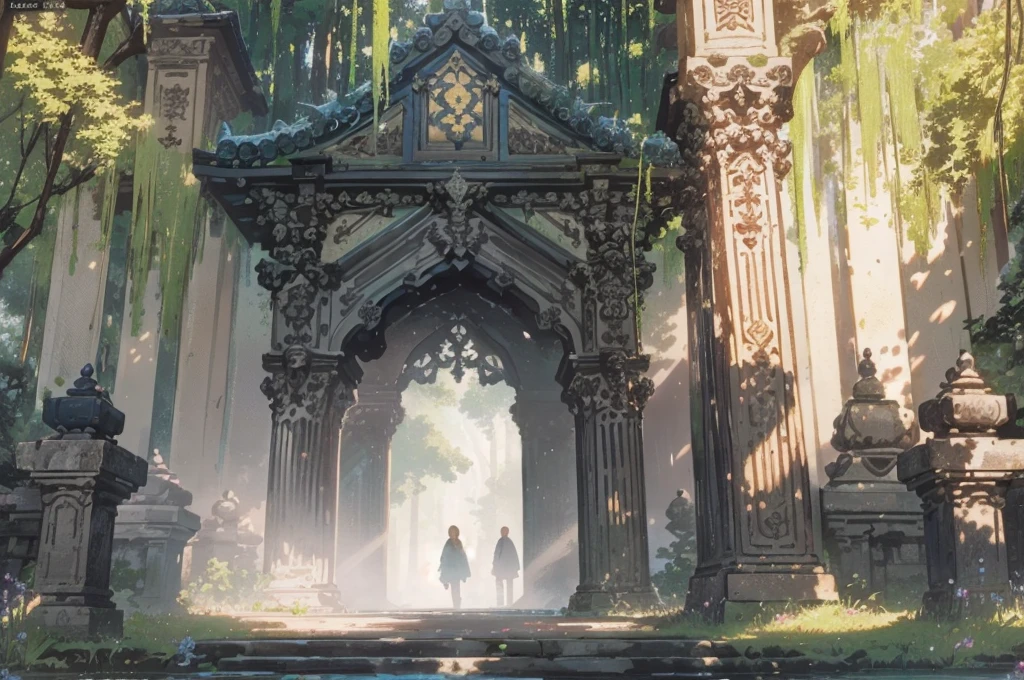 (best quality, masterpiece) (Best quality, masterpiece) meditation. Vivid colors and exquisite ray-traced effects enshroud the entire scene, heightening the sense of its supernatural nature.