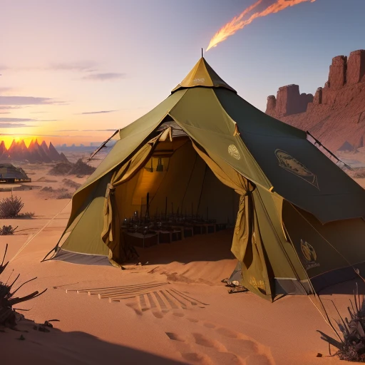 anthill war tent lots of weapons daggers fire details ant hill