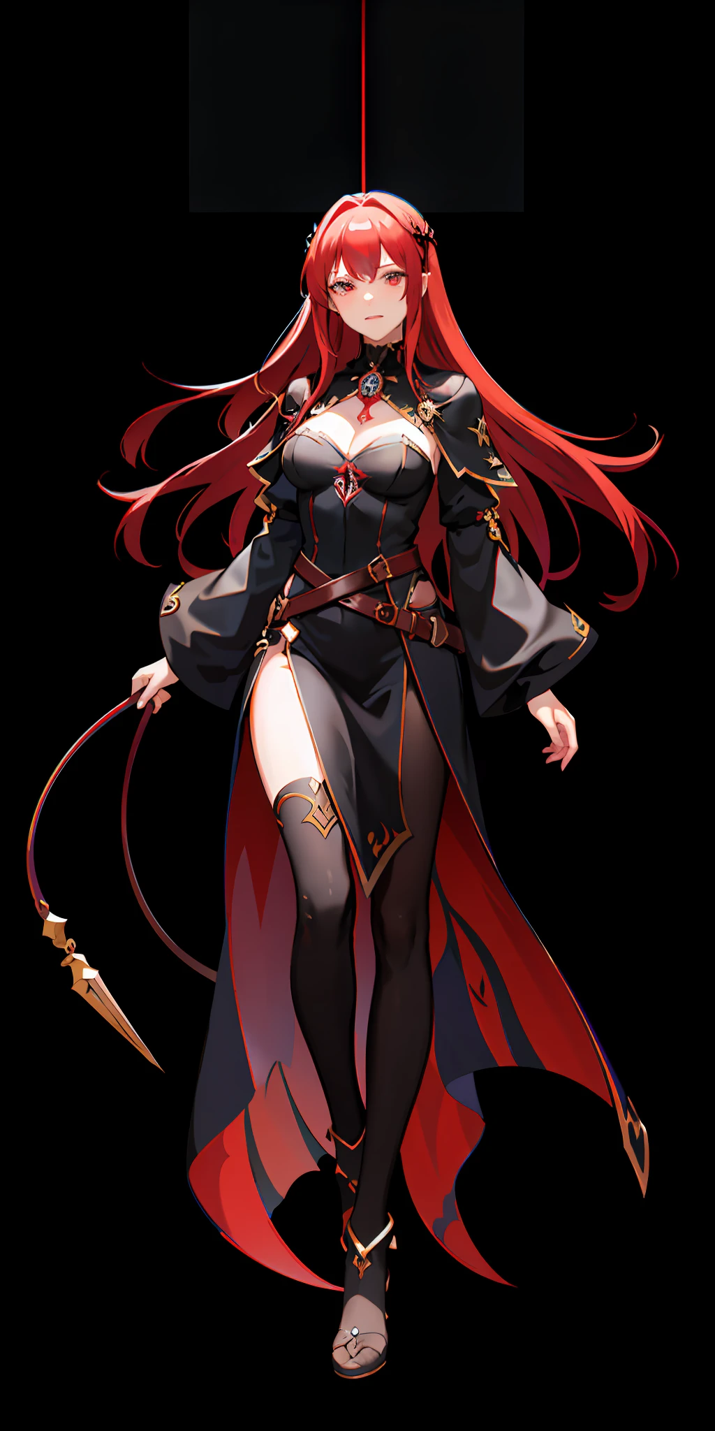 red- haired mage, dark sorceress full view, dark sorceress fullbody pose, dark witch character, epic mage girl character, female mage, female mage!, beautiful celestial mage, dark sorceress, a beautiful sorceress, sorceress, mage