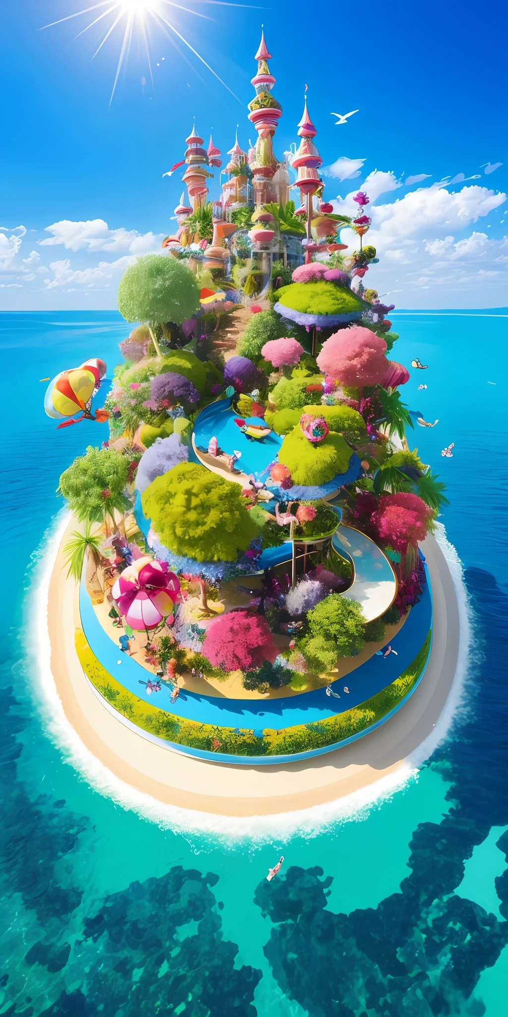 floating fantasy island