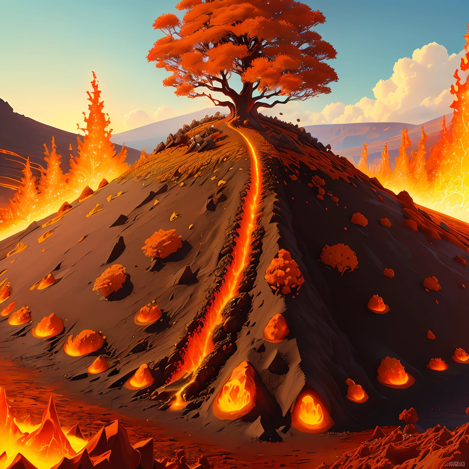lava themed anthill