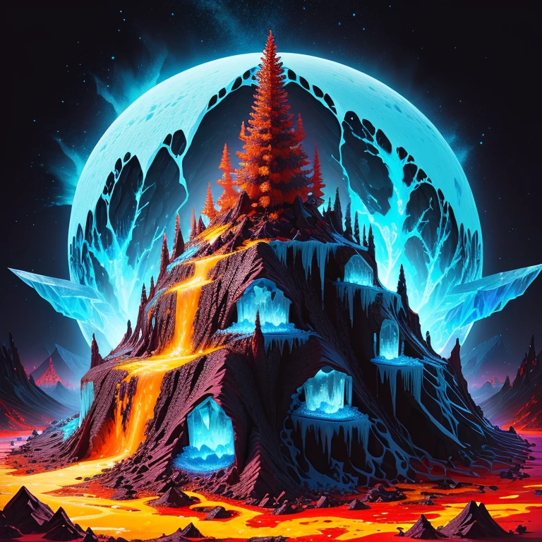 ice and lava themed anthill