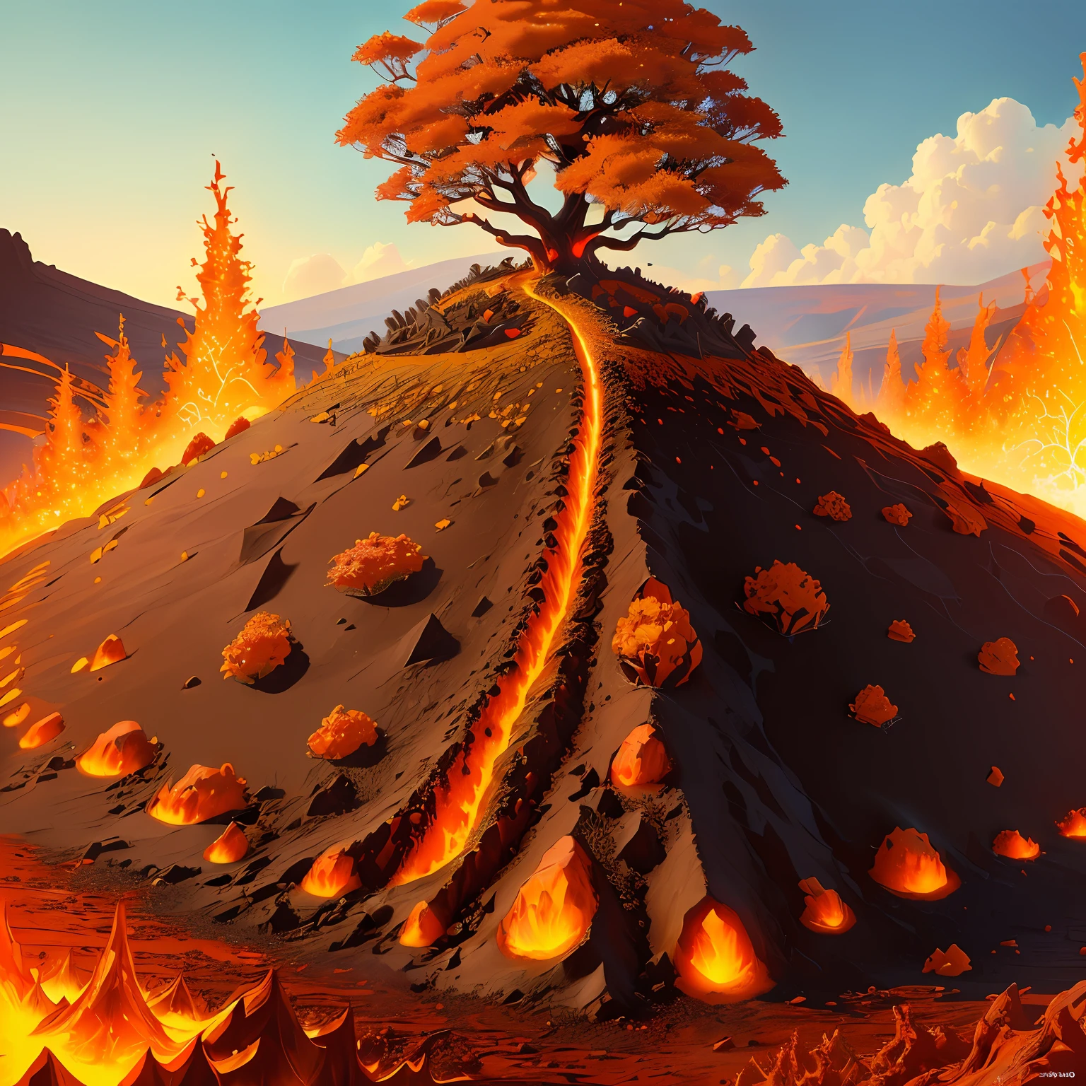 lava themed anthill
