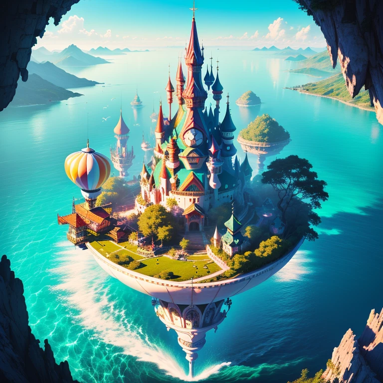 floating fantasy island