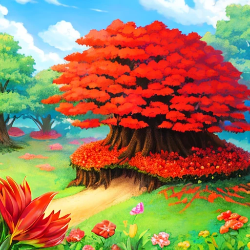 anthill with a ruby phoenix