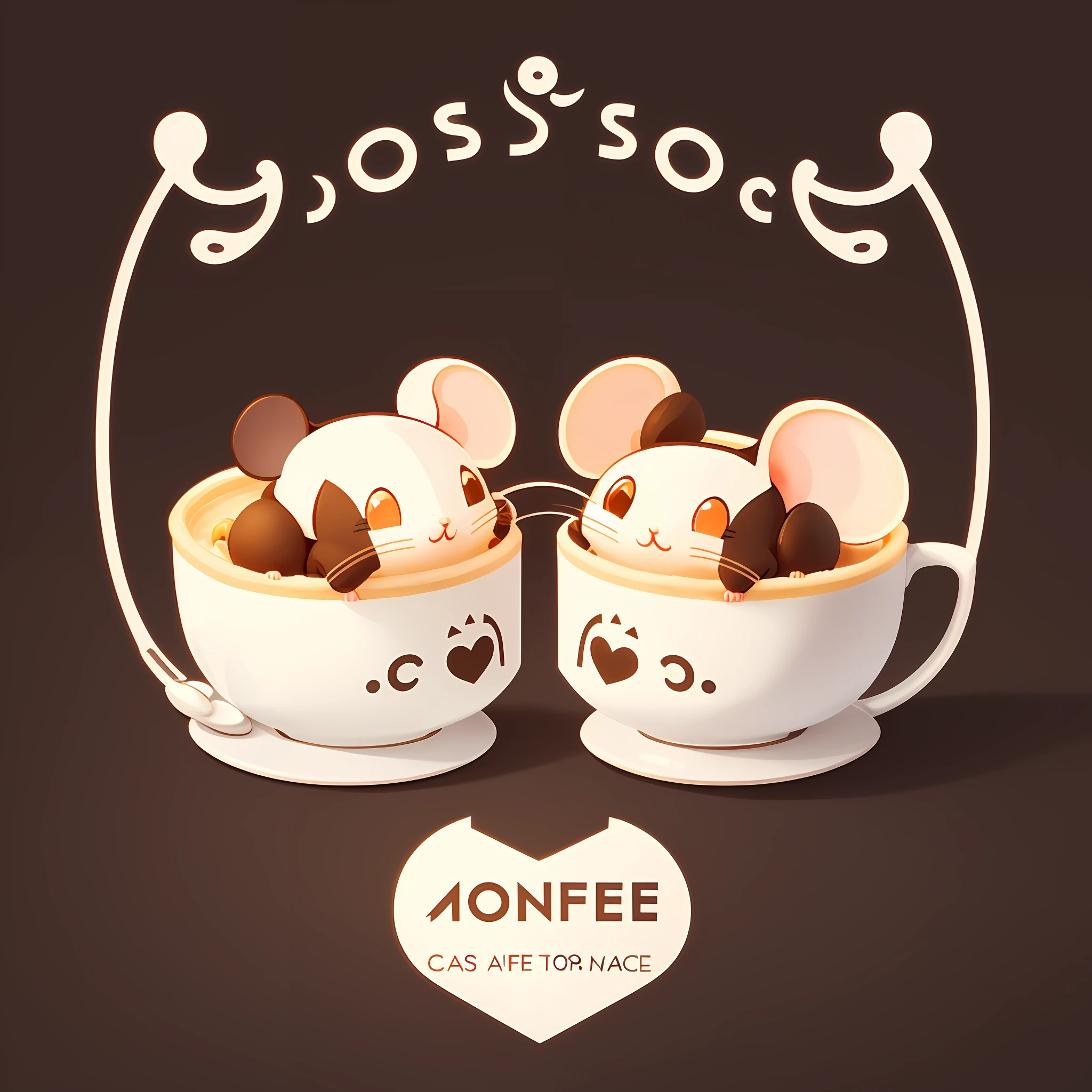 mouse cafe, logo, vector, line art, design, inspiration, straight, symmetry