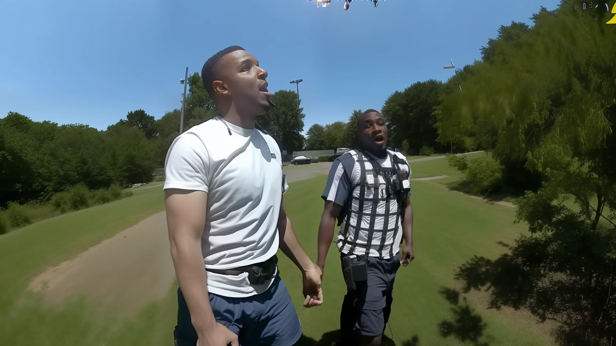 Bodycam footage of man being arrested