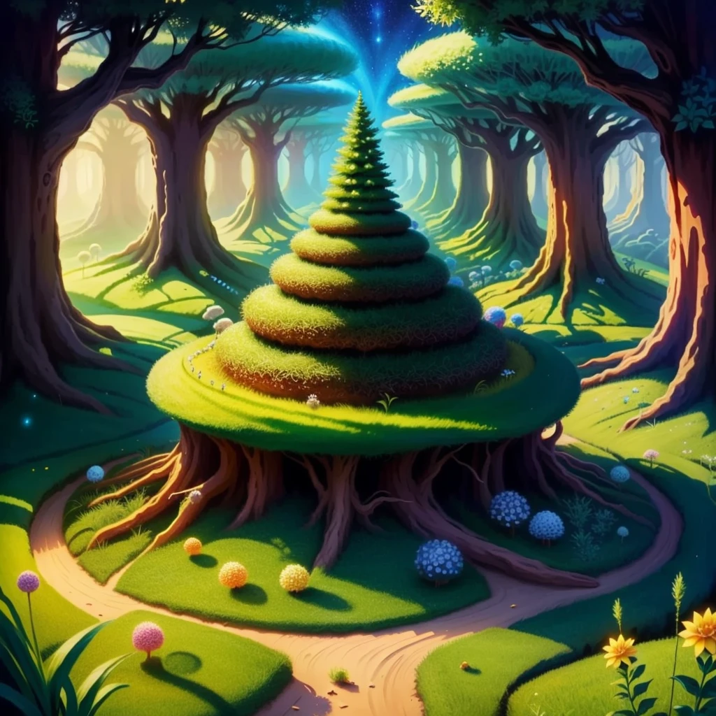 anthill made by magic power of fairies