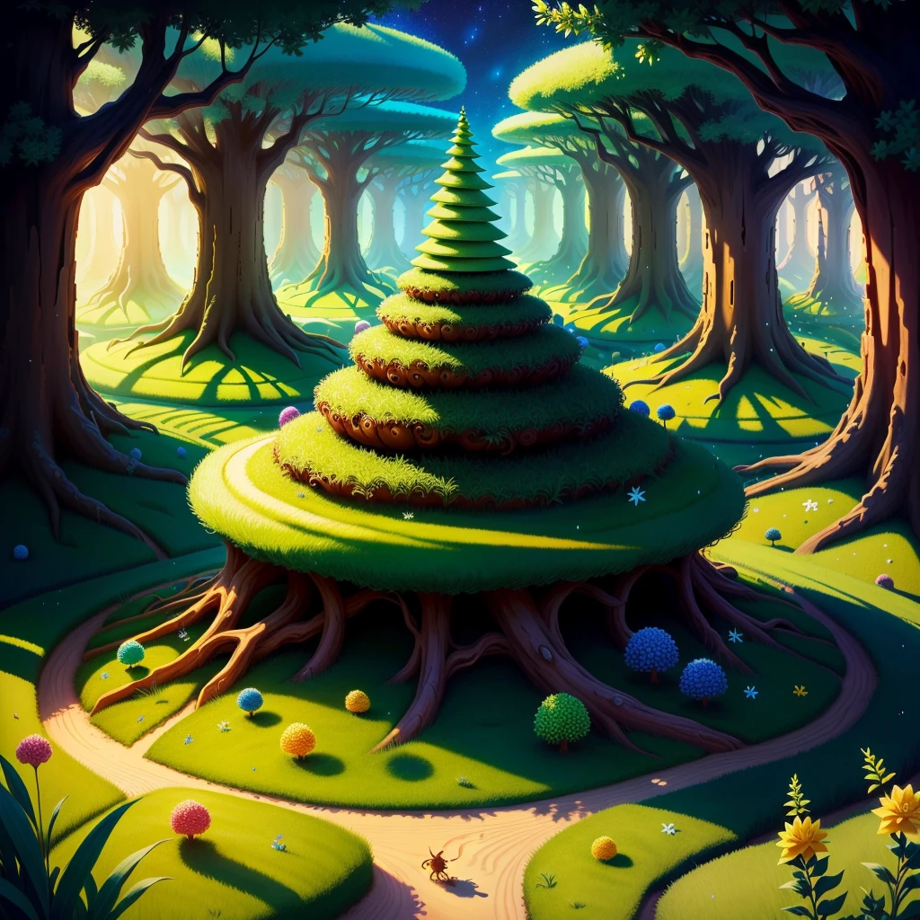 anthill made by magic power of fairies