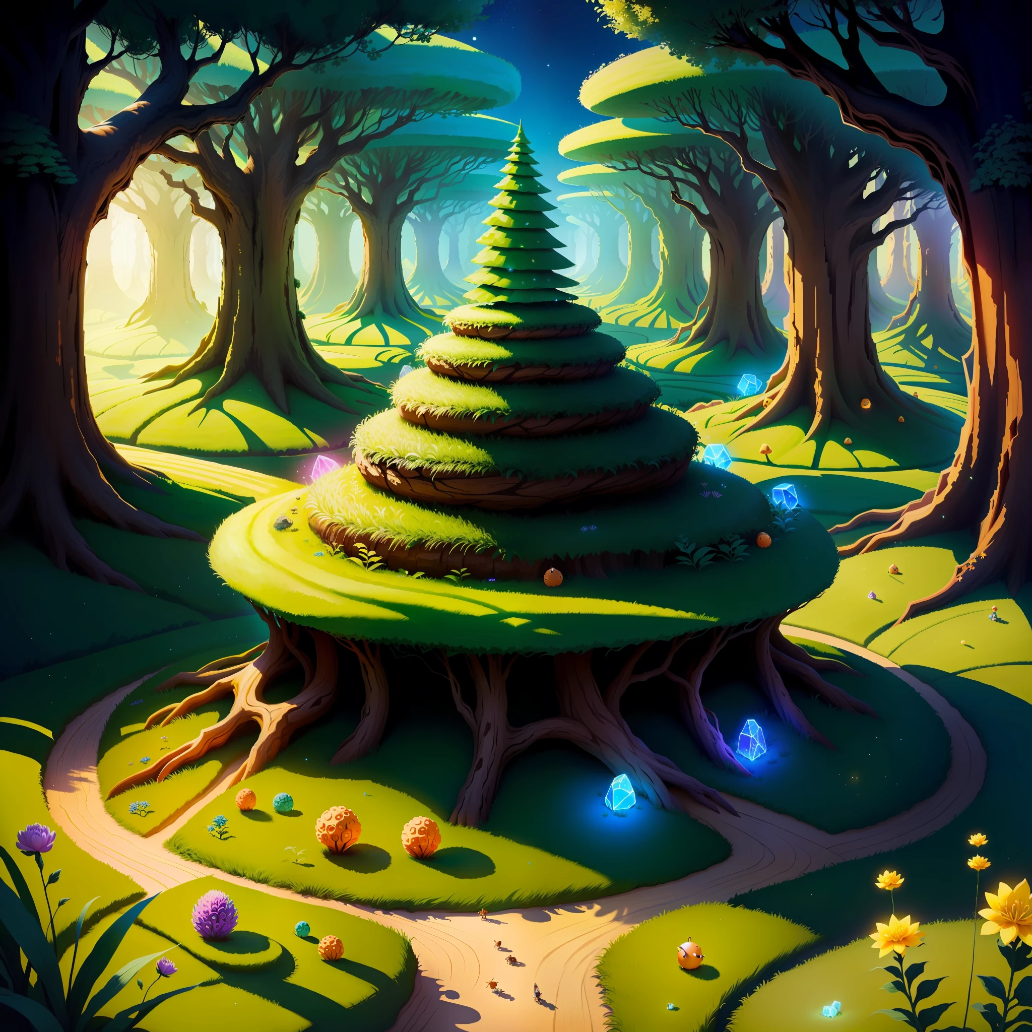 anthill made by magic power of fairies