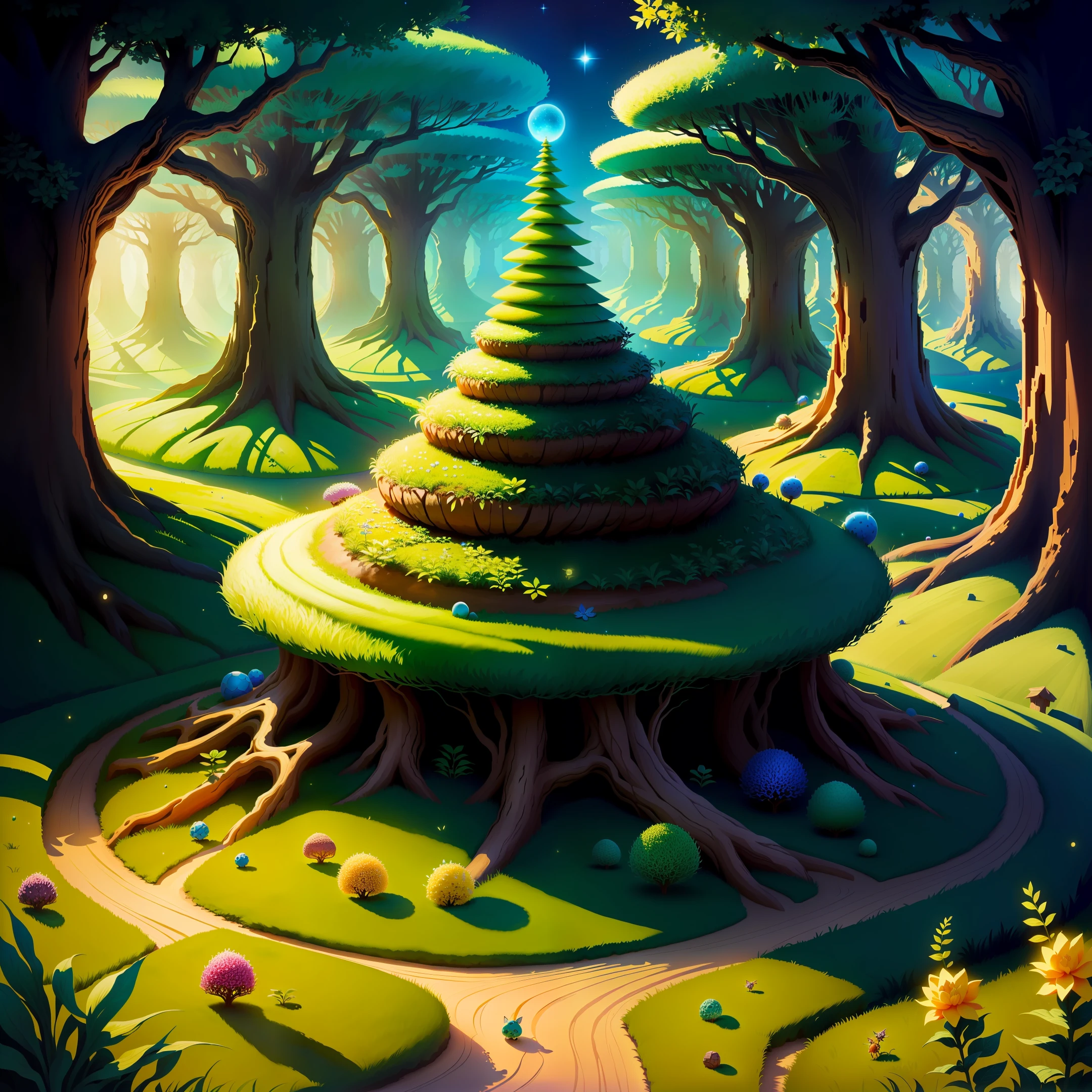 anthill made by magic power of fairies