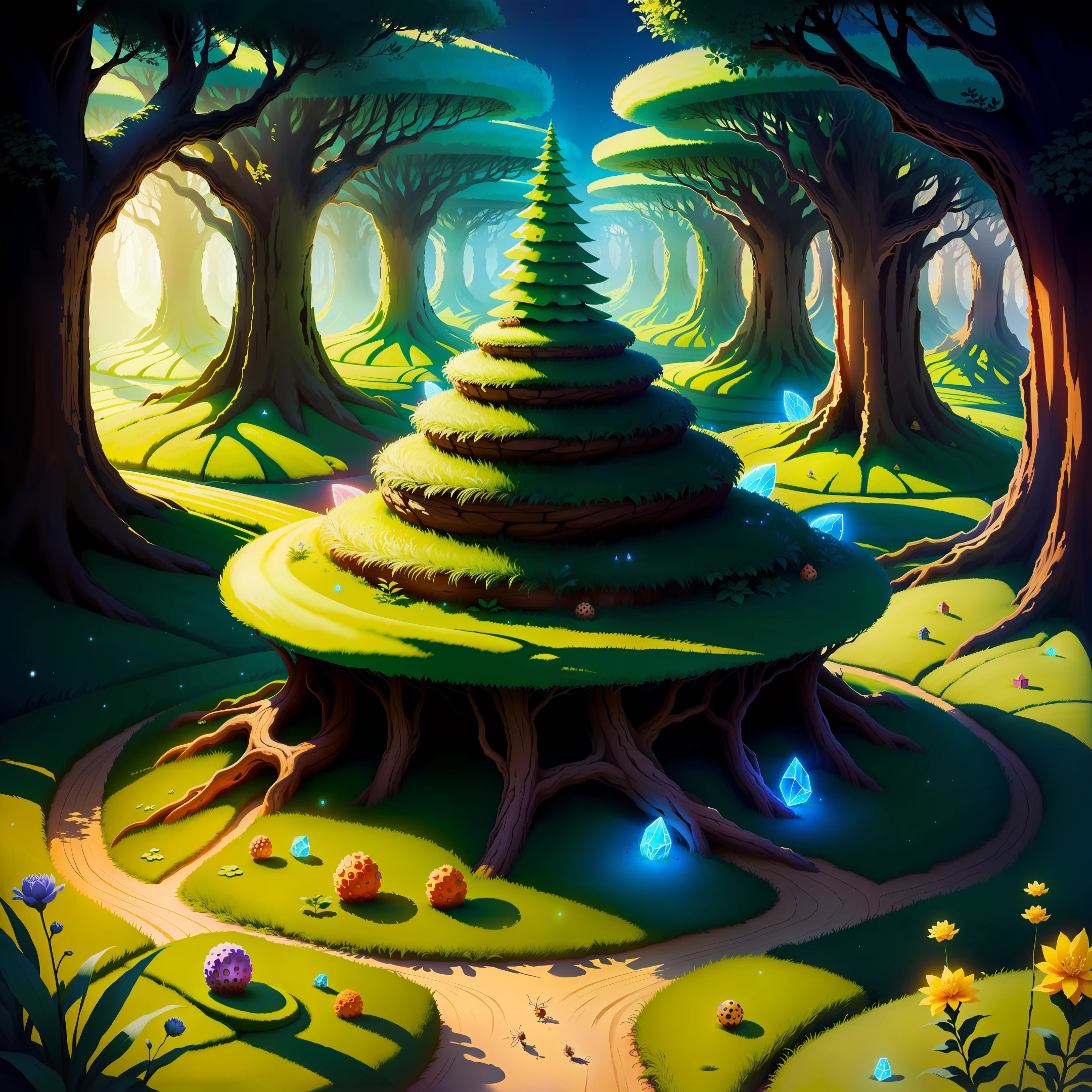 anthill made by magic power of fairies