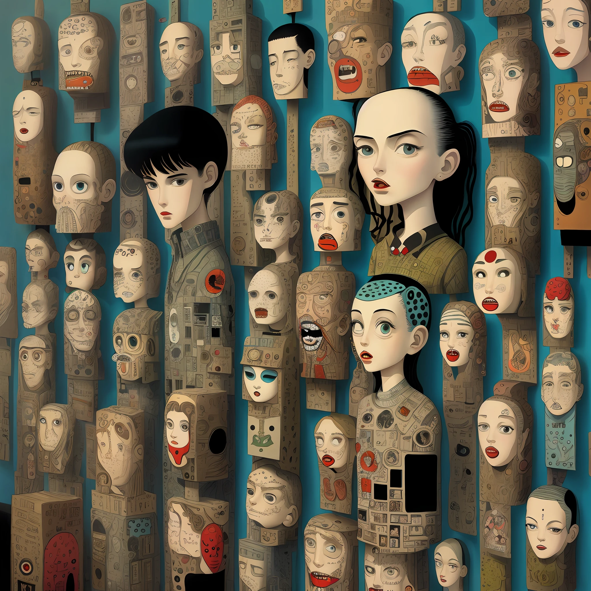 "The artworks of artist Howard Finster, brilliant, mysterious and exaggerated, imaginative and creative, show a unique charm and essence."
