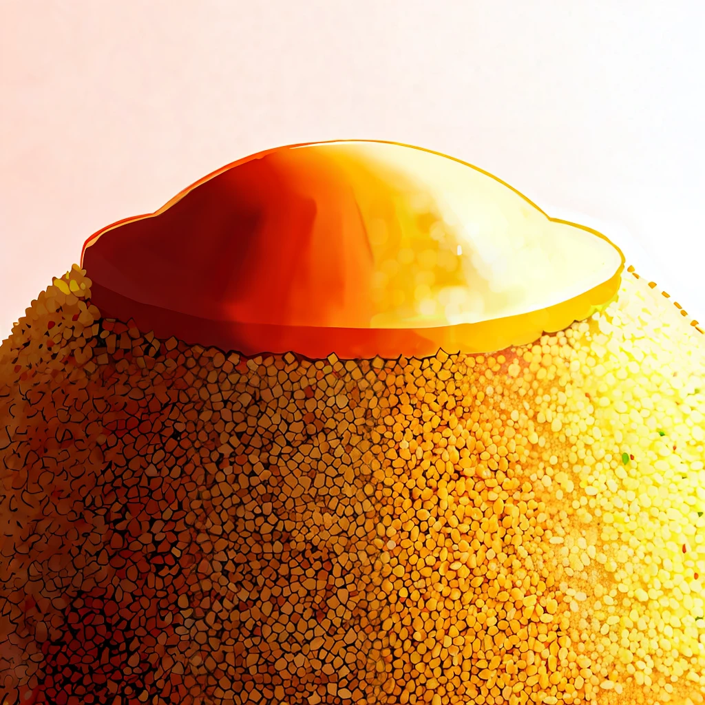 sushi made into an anthill, 4k, rice cake