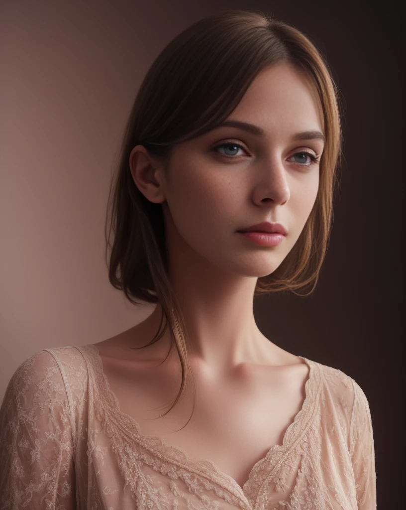 1girl, (Realistic:1.3), standing, Photo, gorgeous, feminine,solo, realism, cute shirt, dark background, oil painting, masterpiece, diffuse soft film lighting, portrait, best quality (perfect face:1.4), ultra-realistic highly detailed intricate realistic simulation style photo sharply focused on eyes, cinematic lighting, dark skin, beautiful,