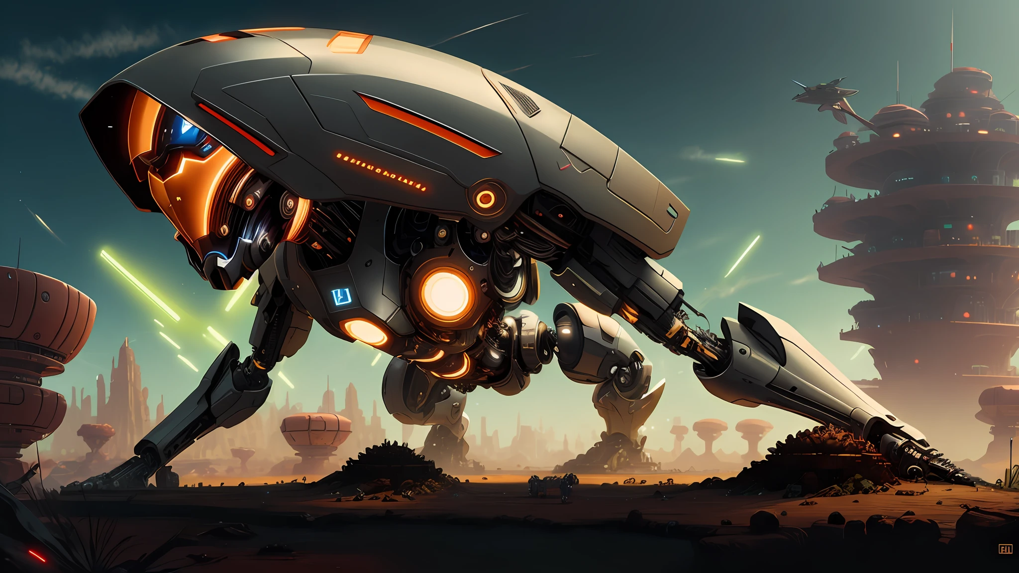 a cyborg themed anthill