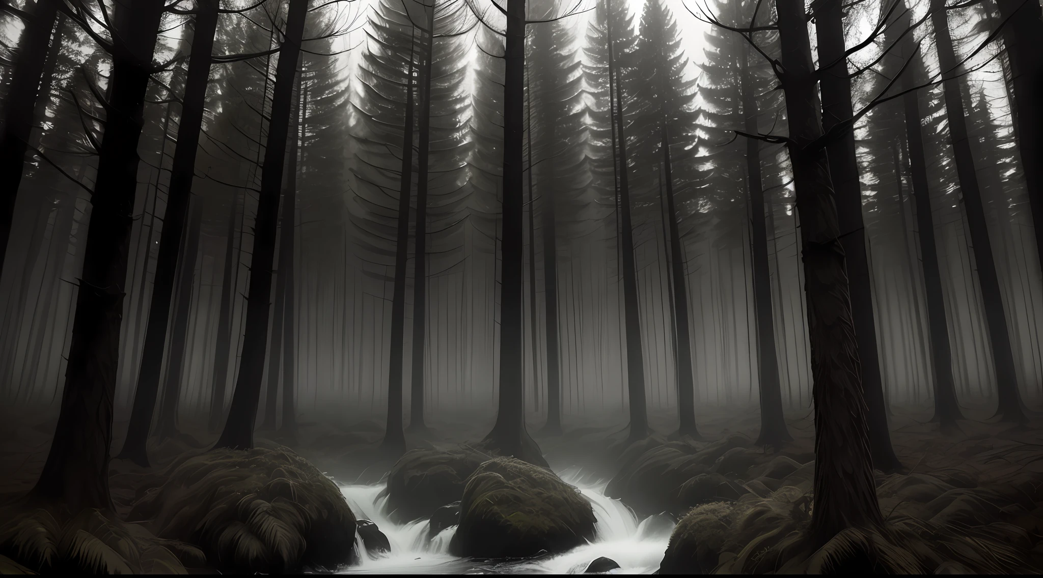 dark forest gloomy