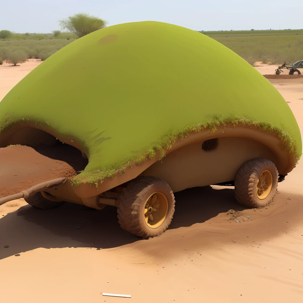 an anthill made from toxic waste