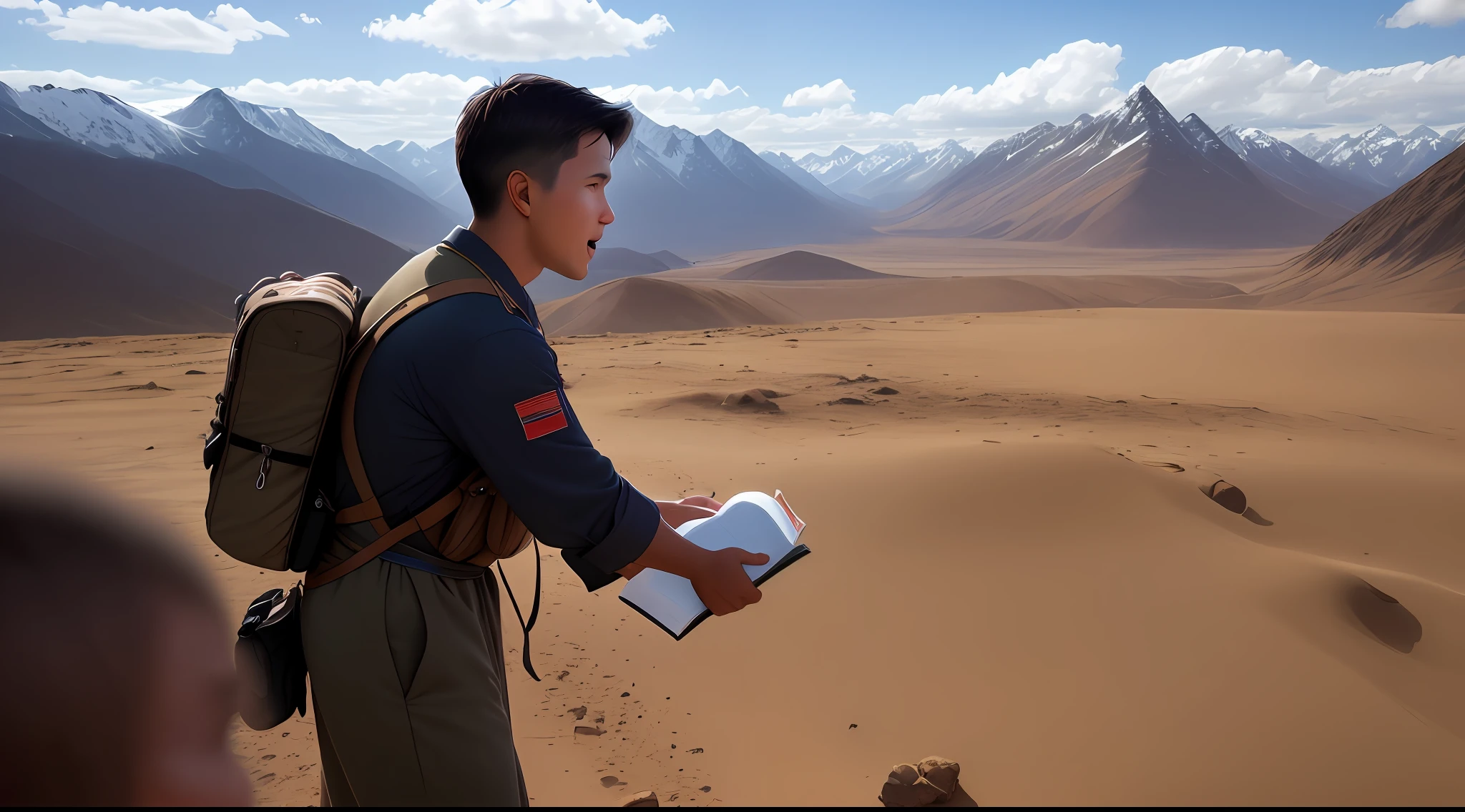 Images of Christian in Missions preaching the word of God in remote areas of the planet, high quality images, ultra realistic details