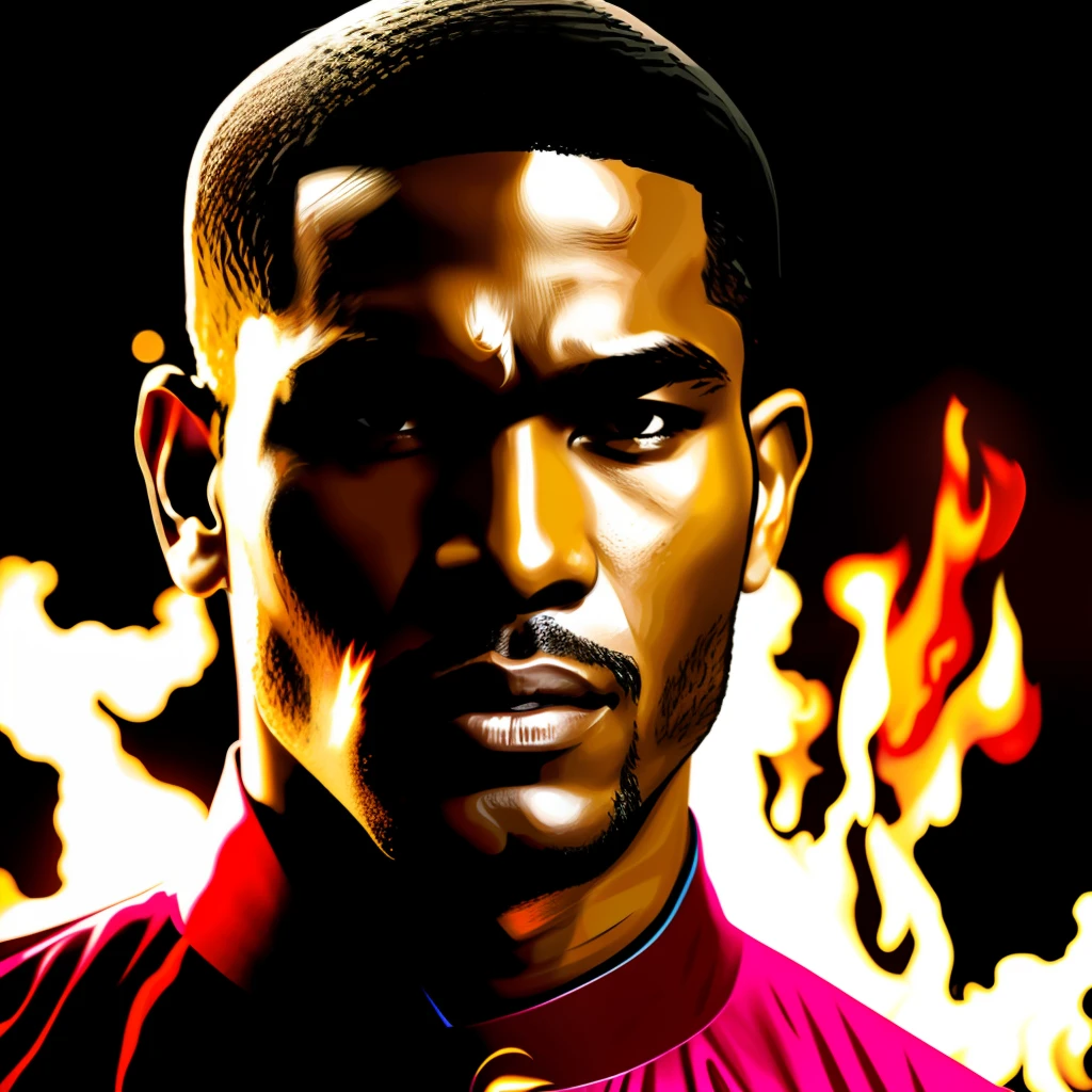 Man on fire