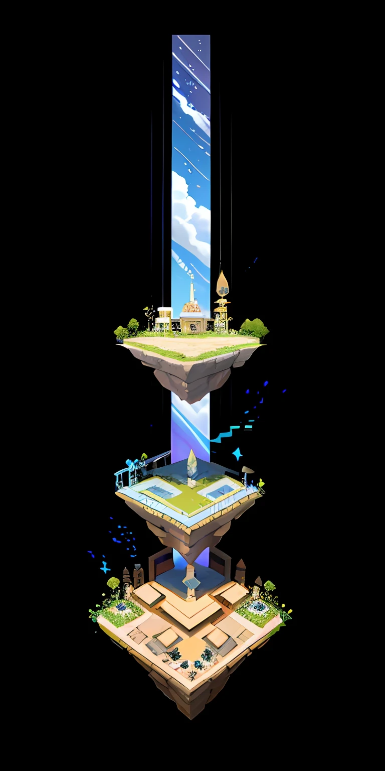 a small marketplace on top of a short plateau land form, aethistic