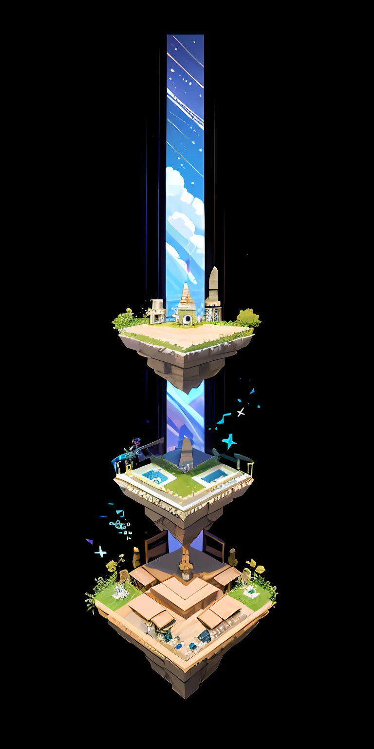 a small marketplace on top of a short plateau land form, aethistic